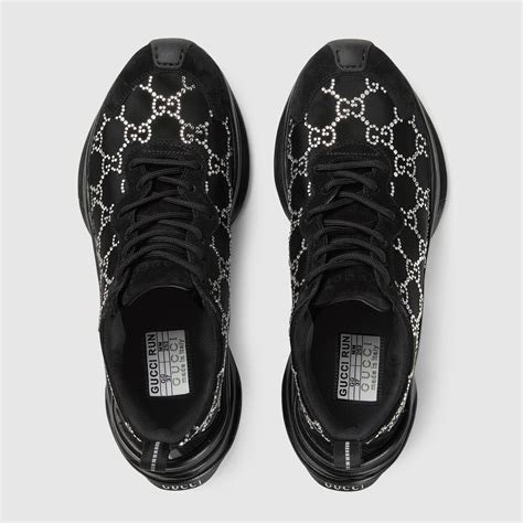 gucci run sneakers|gucci crystal studded sneakers.